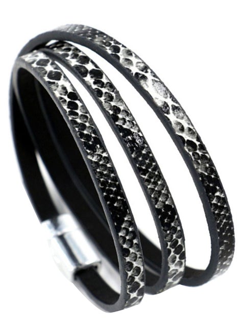 Multi Layer Snake Skin Pattern Bracelet