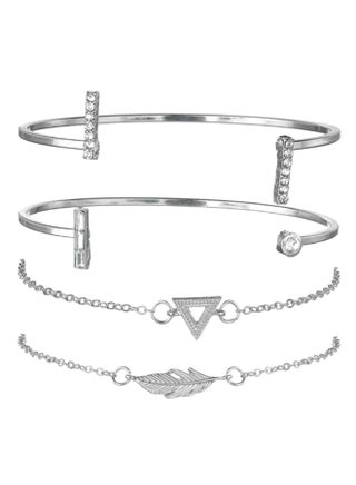 4-Piece Open Geometric Pattern Bracelet Set - v1571848230/N30826406A_1
