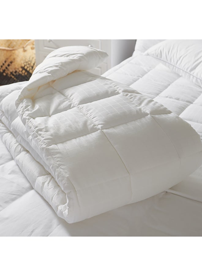 Generic Anti Allergy Single Duvet Cotton Blend White  - Image 2