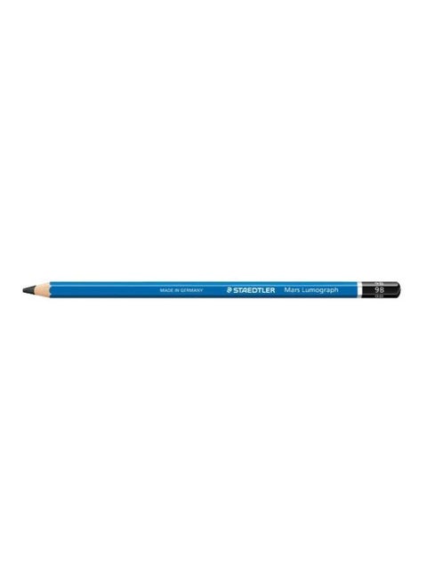 12-Piece Mars Lumograph Drawing Pencil Set Blue
