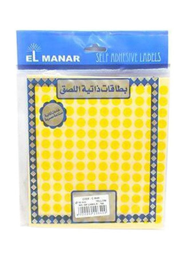 Self Adhesive Labels Yellow