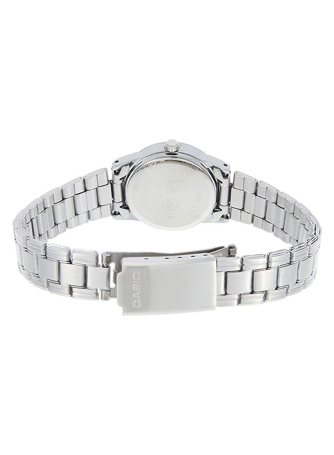 CASIO Women's Water Resistant Stainless Steel Analog Watch LTP-V001D-1B - 31 mm - Silver - Image 2