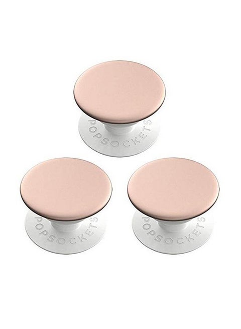 Set Of 3 Pop Sockets Rose Gold