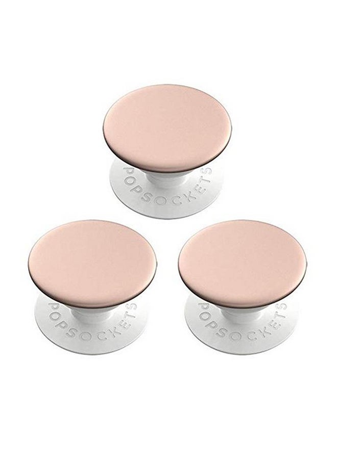 Set Of 3 Pop Sockets Rose Gold