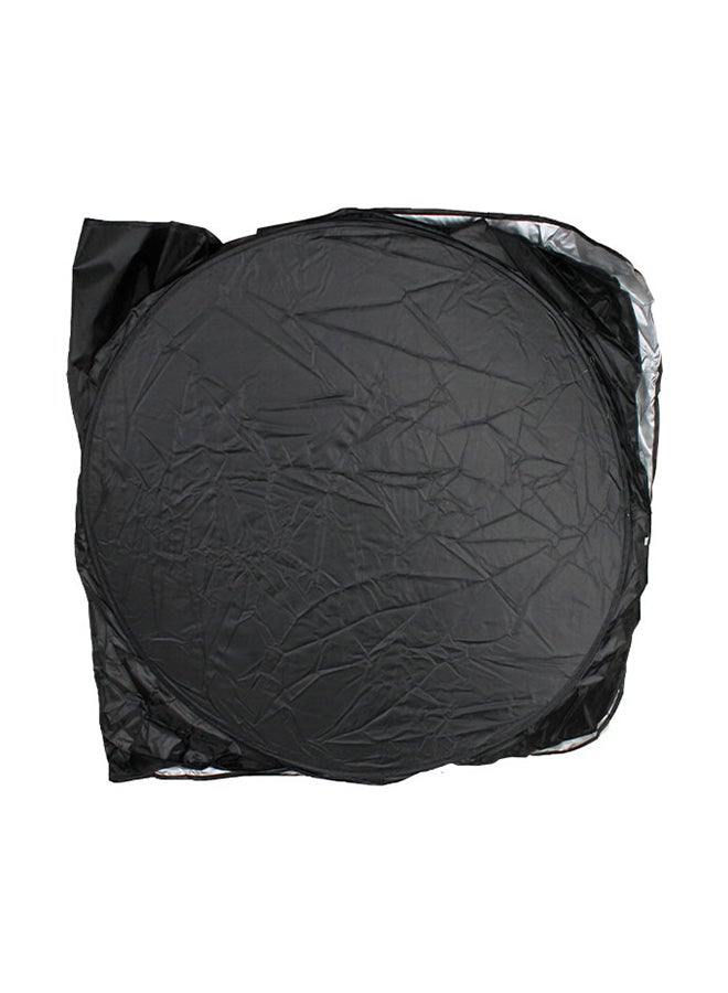 غطاء واقٍ من الشمس لزجاج السيارة، بتصميم دائري يناسب جميع السيارات