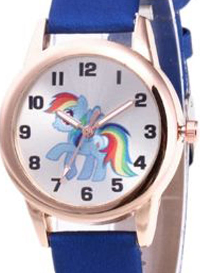 Generic - women 5-Piece Unicorn Printed Analog Watch And Bracelet Set 2255 - Image 1
