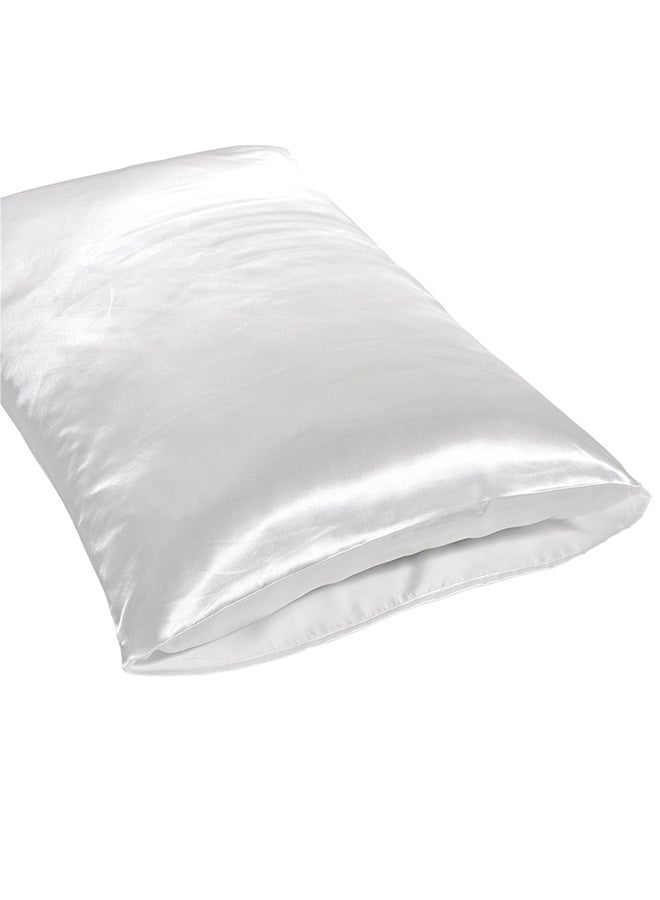 طقم وسادات مقاس كوين مكون من قطعتين بوليستر أبيض 20x30بوصة - Image 3