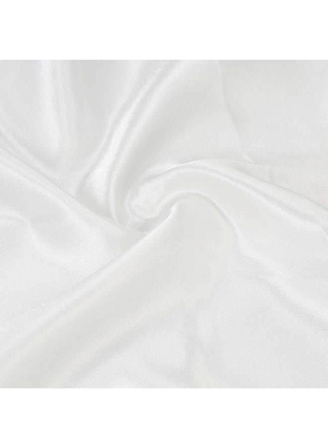 طقم وسادات مقاس كوين مكون من قطعتين بوليستر أبيض 20x30بوصة - Image 4