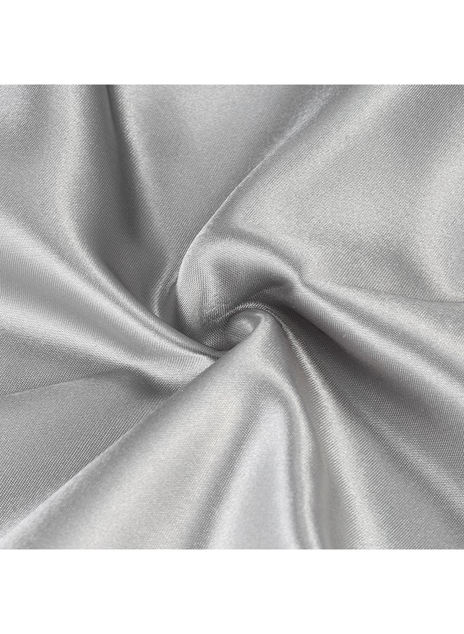 طقم وسادات مقاس كوين مكون من قطعتين بوليستر رمادي 20x30بوصة  - Image 5