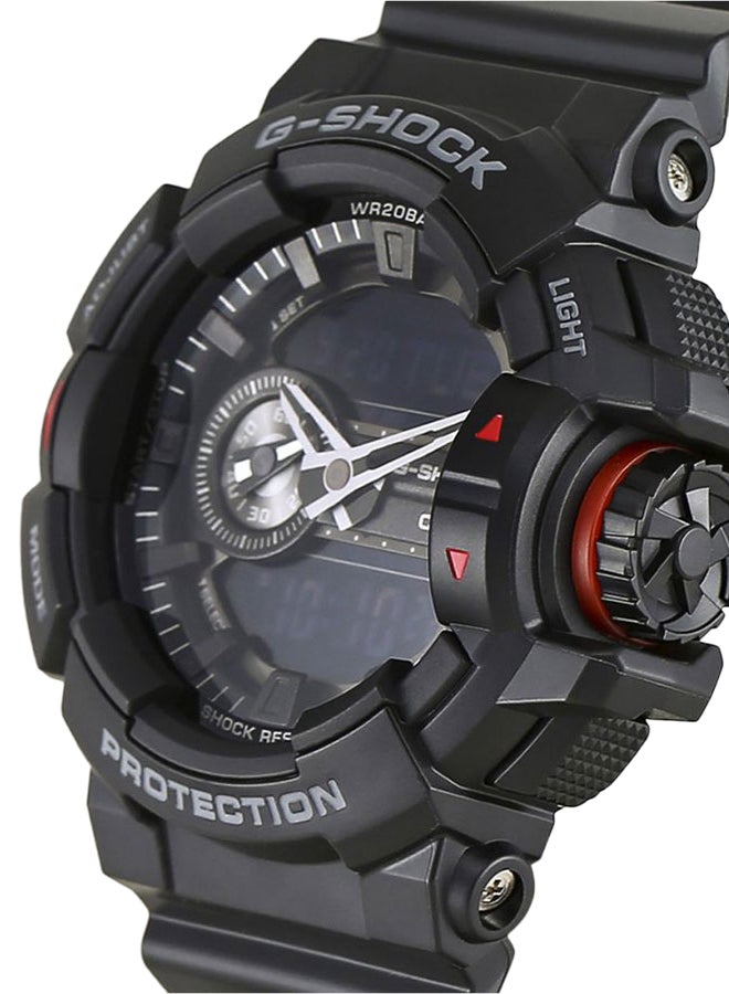 G-SHOCK - Men's Water Resistant Rubber Analog/Digital Quartz Watch GA-400-1BDR - Image 1