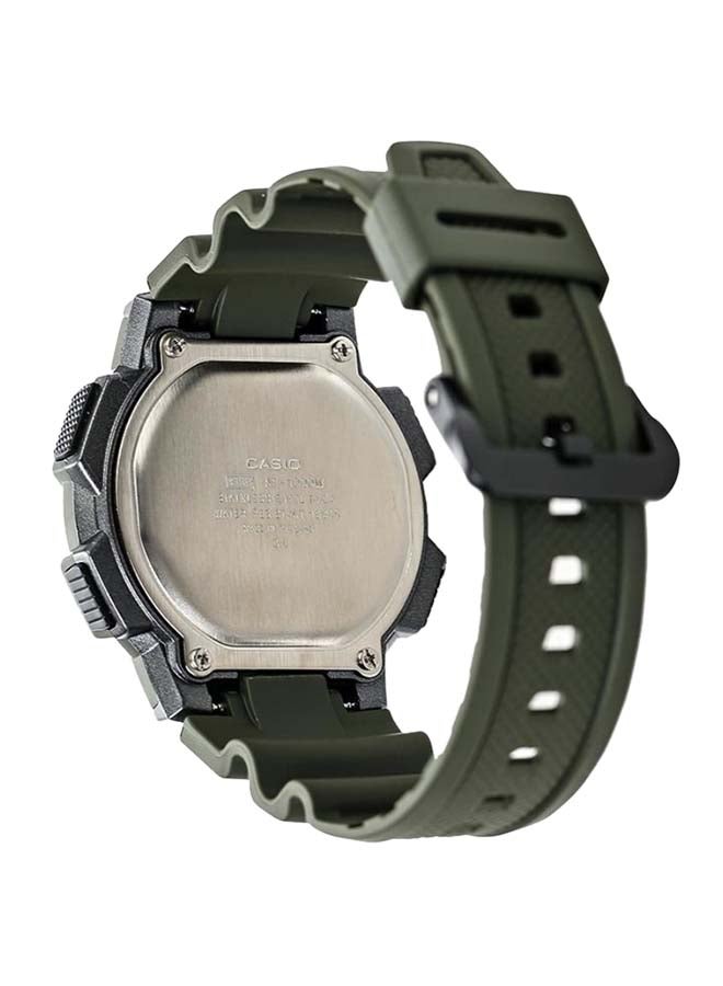 CASIO Men's Stainless Steel Digital Quartz Watch AE-1000W-3A - 40 mm - Green - Image 2