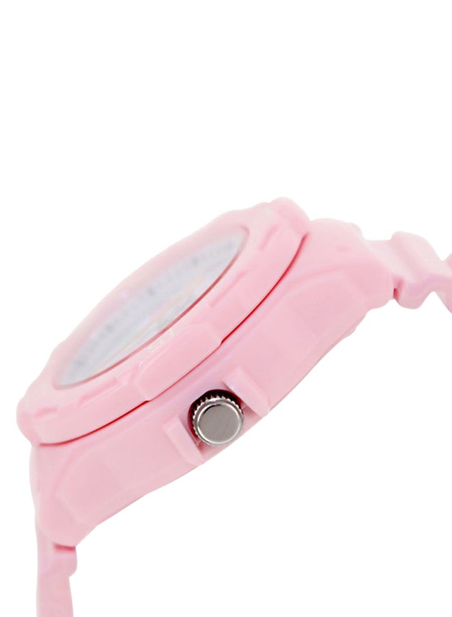 كاسيو ساعة يد كوارتز بعقارب وسوار من الإستانلس ستيل طراز LRW-200H-4B2V - مقاس 33 مم - لون وردي للنساء - Image 3