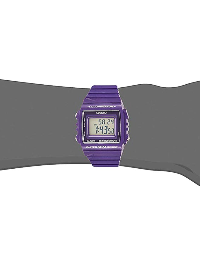 كاسيو ساعة يد رقمية للشباب طراز W-215H-6AVDF - 41 مم - أرجواني للنساء - Image 4