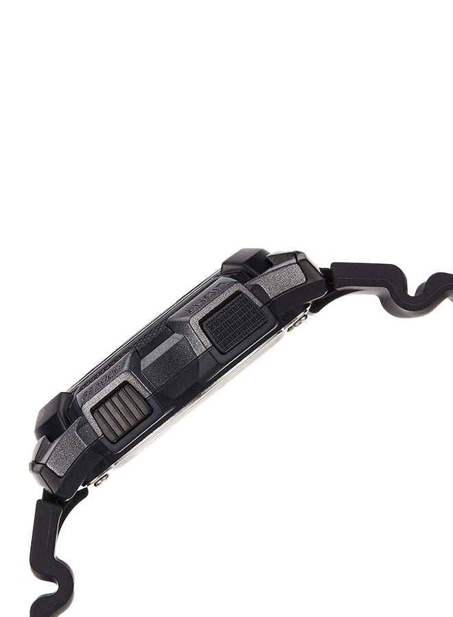 كاسيو ساعة يد رقمية بسوار من الراتينج مقاومة للماء من سلسلة يوث طراز AE-1000W-1AVDF - مقاس 44 مم - لون أسود للرجال - Image 3