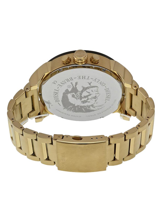 DIESEL Men's Mr Daddy Round Shape Metal Chronograph Wrist Watch 57 mm - Gold - DZ7333 - Image 2