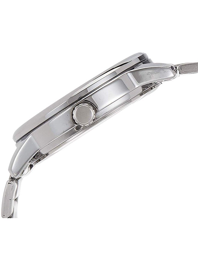 كاسيو ساعة مقاومة للماء بعقارب وسوار من الستانلس ستيل طراز MTP-V002D-1BUDF - مقاس 48 مم - لون فضي للرجال - Image 3