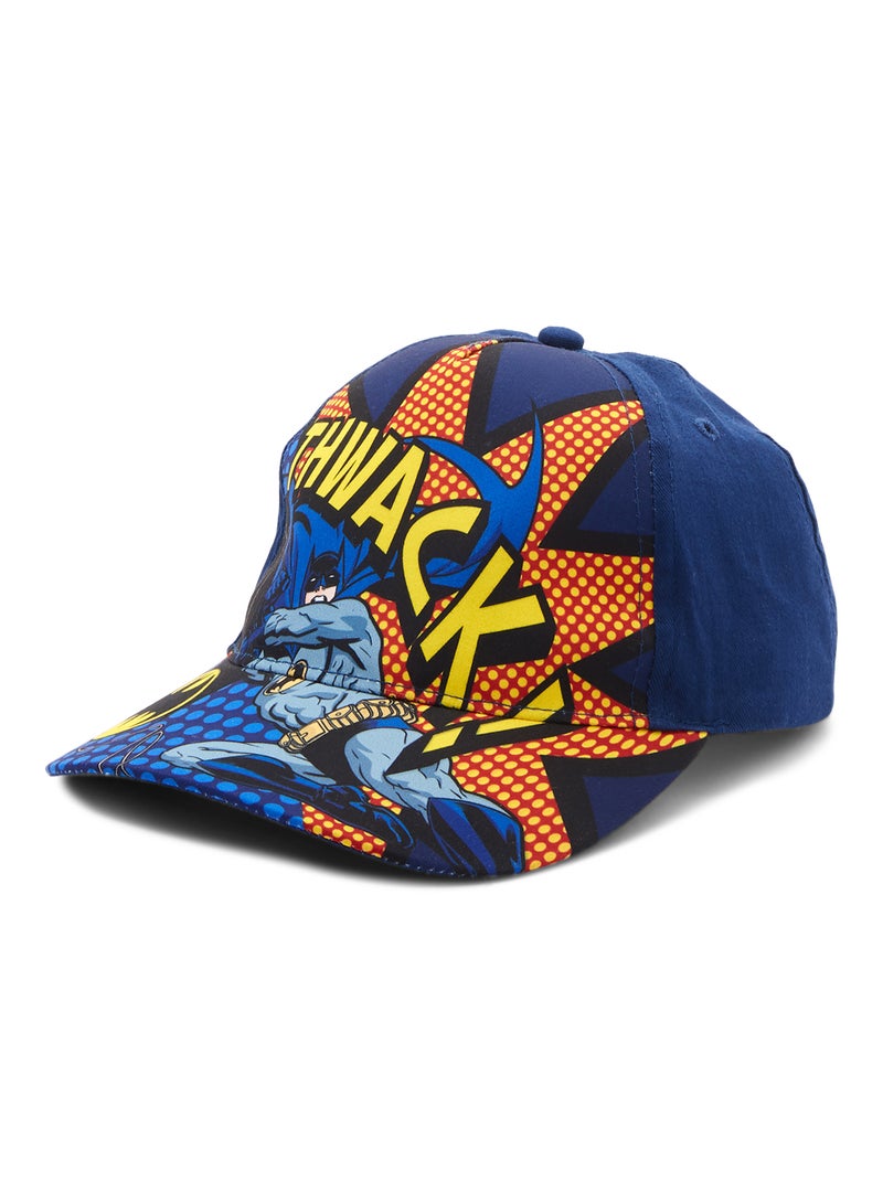 Batman Printed Cap Blue/Yellow  - Image 1