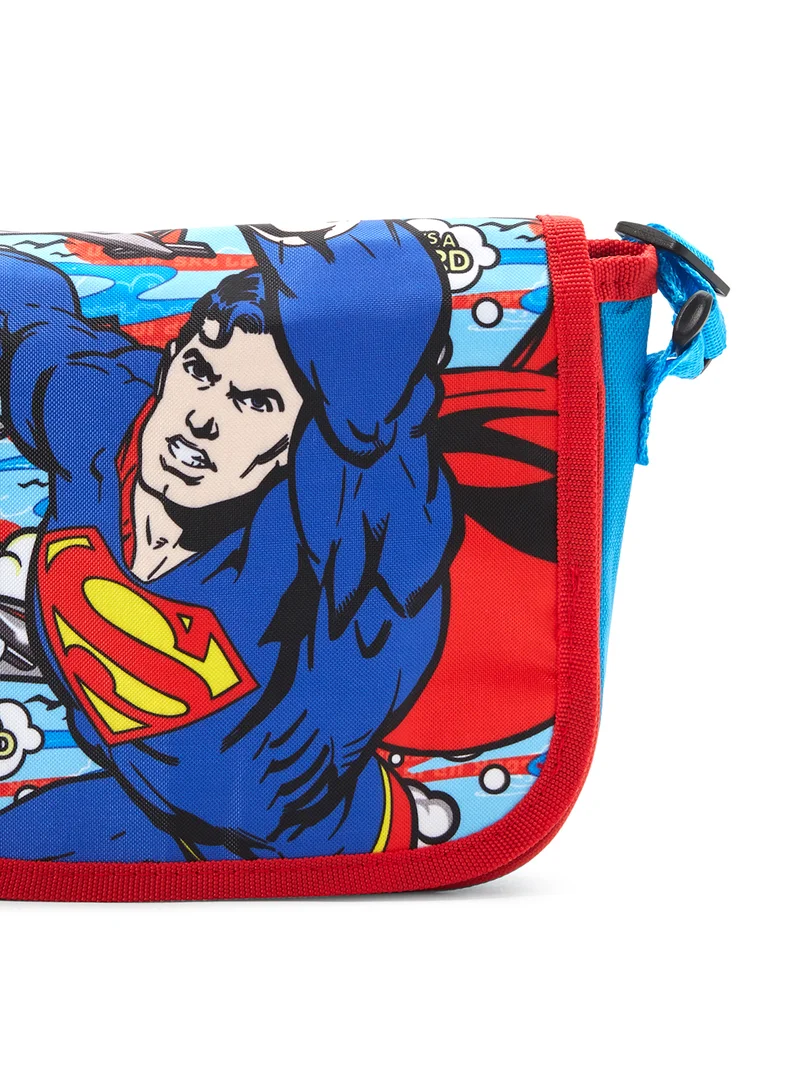 WB Games Superman Printed Messenger Bag Multicolour