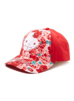 Hello Kitty Printed Cap Red  - Image 1