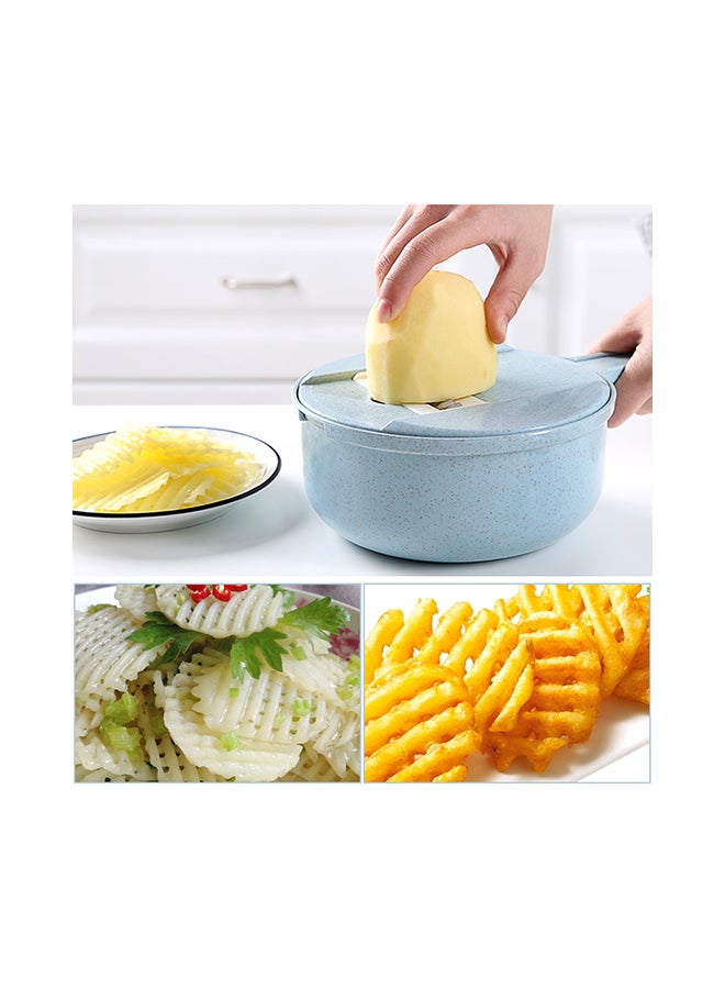 Vegetable Chopper Onion Chopper Blue 27.0x20.0x11.5centimeter  - Image 2
