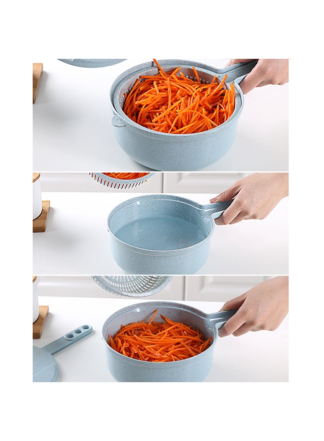 Vegetable Chopper Onion Chopper Blue 27.0x20.0x11.5centimeter  - Image 5