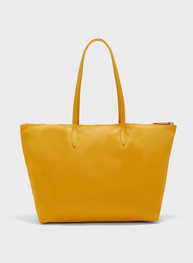 لاكوست حقيبة كونسيبت مع اليد الواسعة أصفر - Image 2