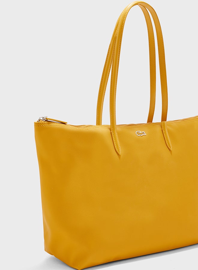 لاكوست حقيبة كونسيبت مع اليد الواسعة أصفر - Image 3