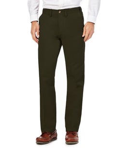 Generic Solid Formal Pants With Side Pockets Green  - Image 1