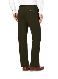 Generic Solid Formal Pants With Side Pockets Green  - Image 2