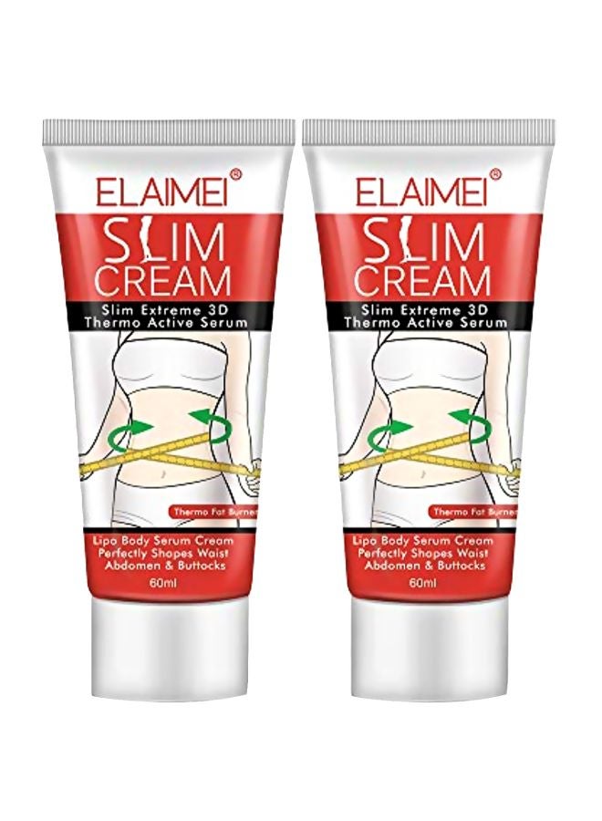 Elaimei Pack Of 2 Professional Cellulite Slimming And Firming Serum 60ml 