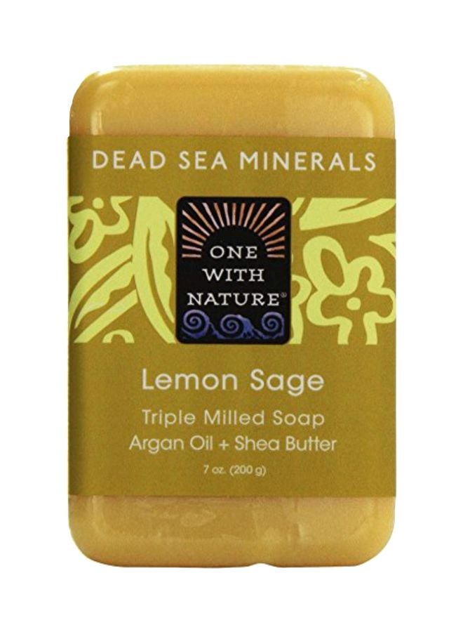 ONE WITH NATURE Lemon Sage Triple Milled Soap - Image 1