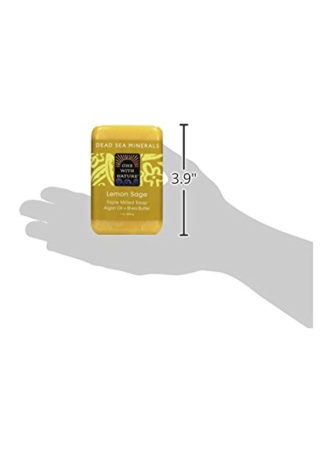 ONE WITH NATURE Lemon Sage Triple Milled Soap - Image 5