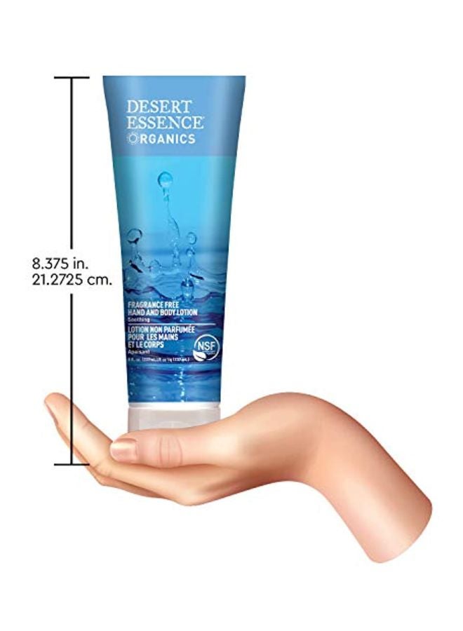 Desert Essence Organics - Fragrance Free Hand And Body Lotion - Image 1