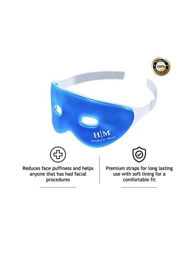 Hangover Mask Reusable Gel Mask Blue/White - Image 3
