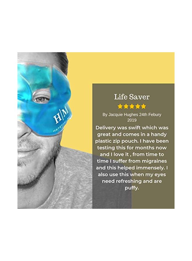 Hangover Mask Reusable Gel Mask Blue/White - Image 4