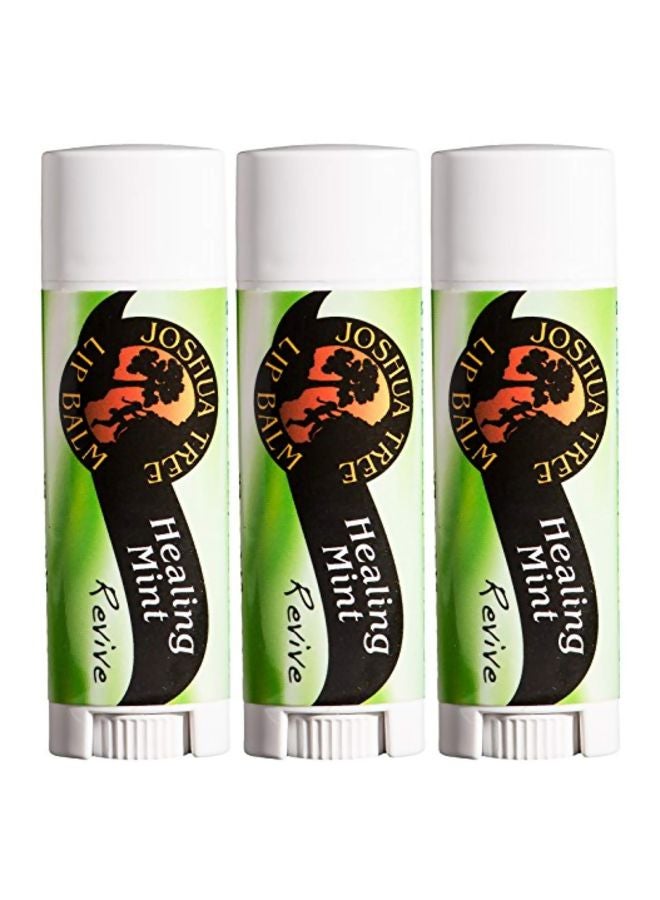 جوشوا تري مجموعة مرطب شفاه بالنعناع المنعش مكونة من 3 قطع .