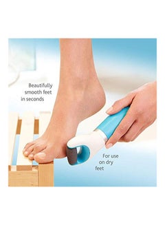 Amope Pedi Perfect Electronic Foot File Blue/White/Black  - Image 2