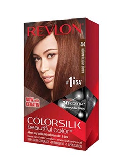Revlon 3D Colorsilk Beautiful Color Medium Reddish Brown  - Image 1