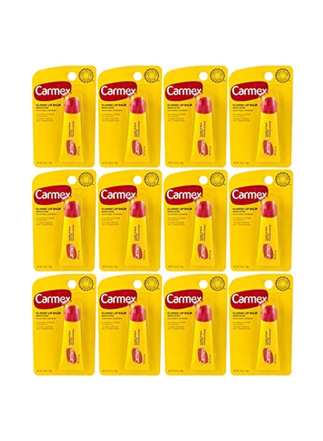 CARMEX Pack Of 12 Medicated Classic Lip Balm 120grams - Image 1
