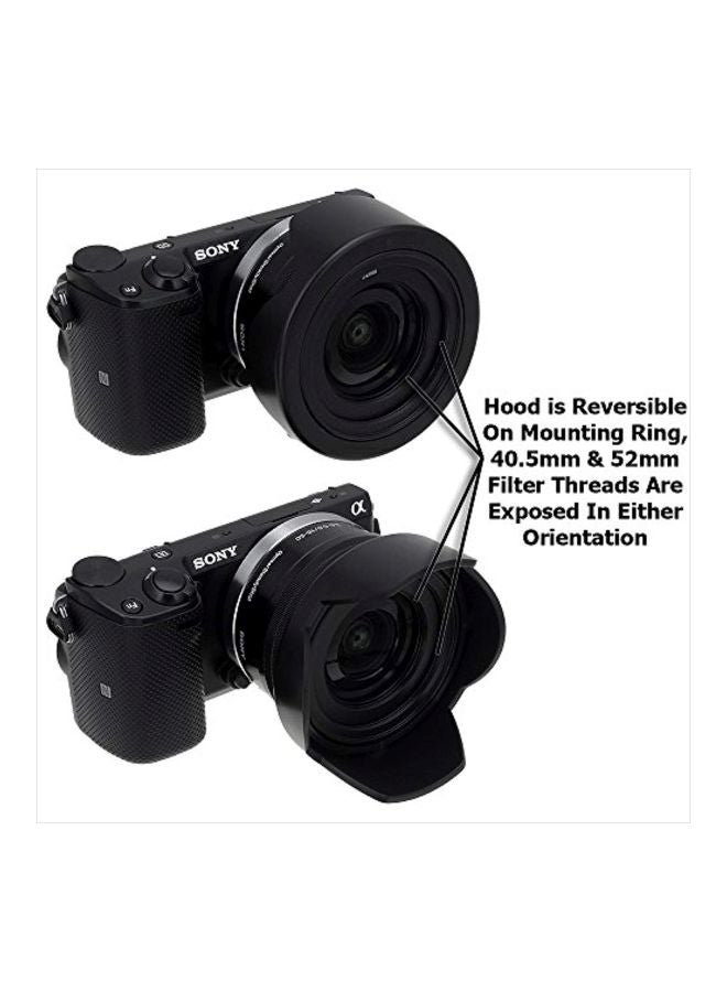 Fotodiox - Reversible Lens Hood Kit Black - Image 1