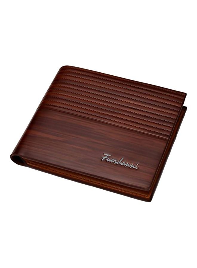 Fuerdanni - PU Leather Bifold Wallet Brown - Image 1