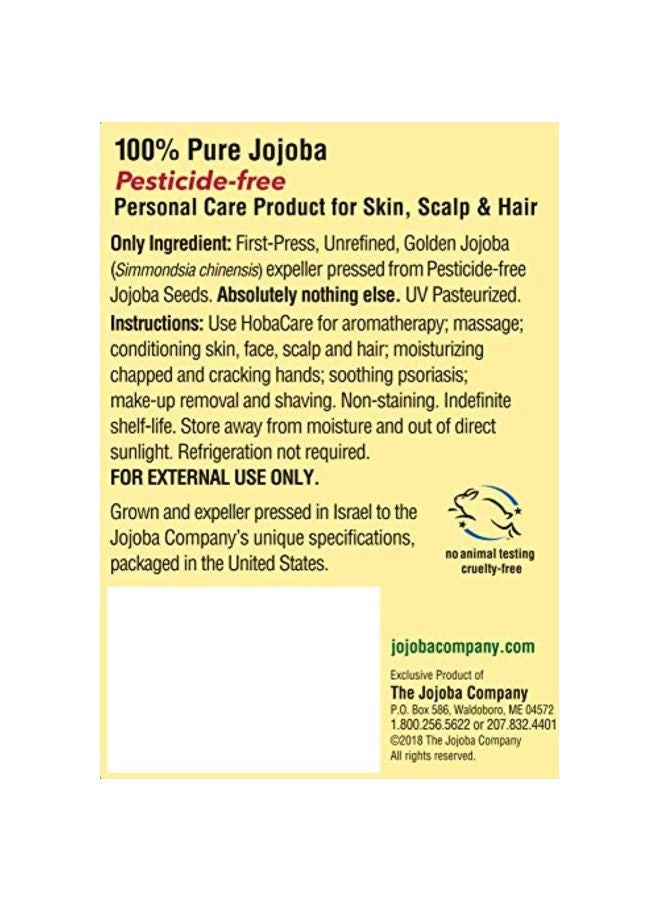 hobacare Original Jojoba Company Oil Yellow 1Liters - Image 4