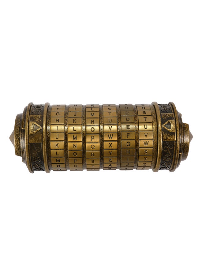 Generic - Cylinder Da Vinci Code Alphabet Lock Gold 20X6X8kg - Image 1