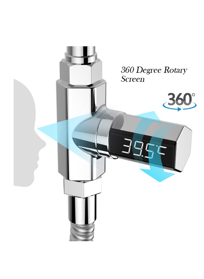 Led Thermometer Digital Shower Silver 3.2x3.3x1.4inch - Image 4