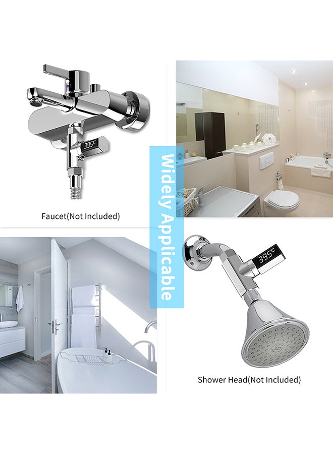 Led Thermometer Digital Shower Silver 3.2x3.3x1.4inch - Image 5