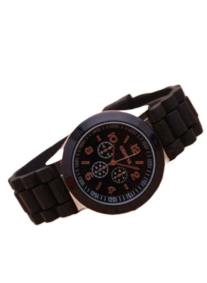 Geneva women Rubber Lovely Candy Colour Chronograph Watch 8873 - Image 1