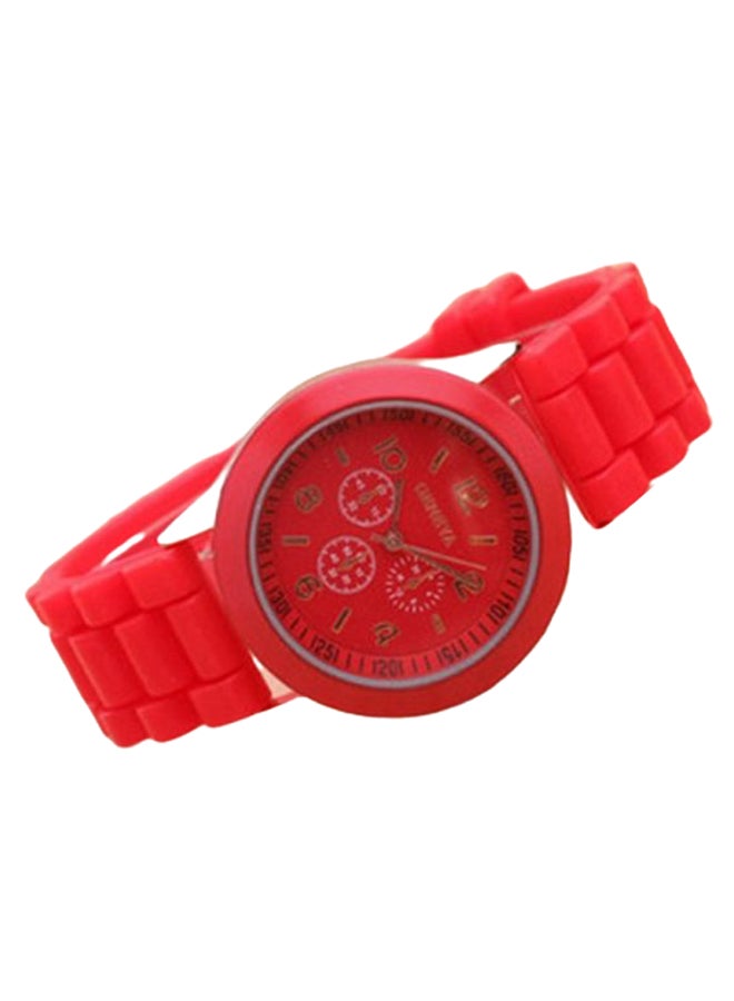 Geneva Women's Rubber Lovely Candy Colour Chronograph Watch 8875 - Image 1