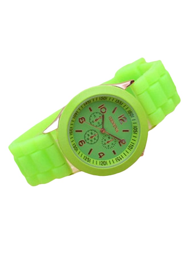 Geneva women Rubber Lovely Candy Colour Chronograph Watch 8878 - Image 1