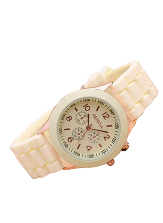 Geneva Women's Rubber Lovely Candy Colour Chronograph Watch 8880 - Image 1