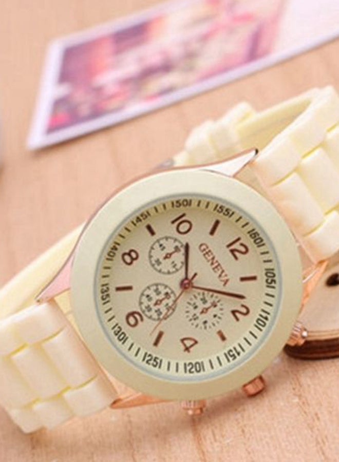 Geneva Women's Rubber Lovely Candy Colour Chronograph Watch 8880 - Image 2